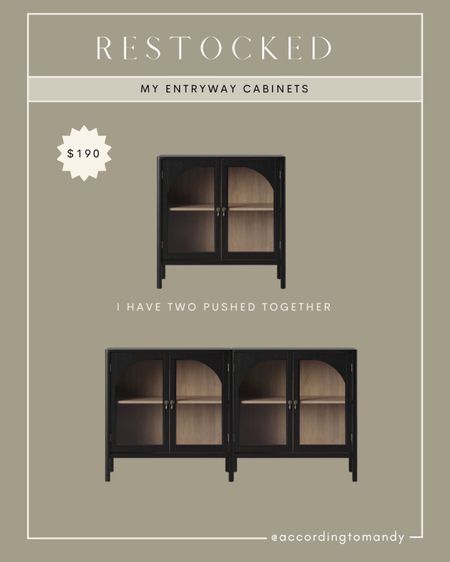 My entryway cabinets are restocked again!! They sell FAST  

#LTKsalealert #LTKhome #LTKFind
