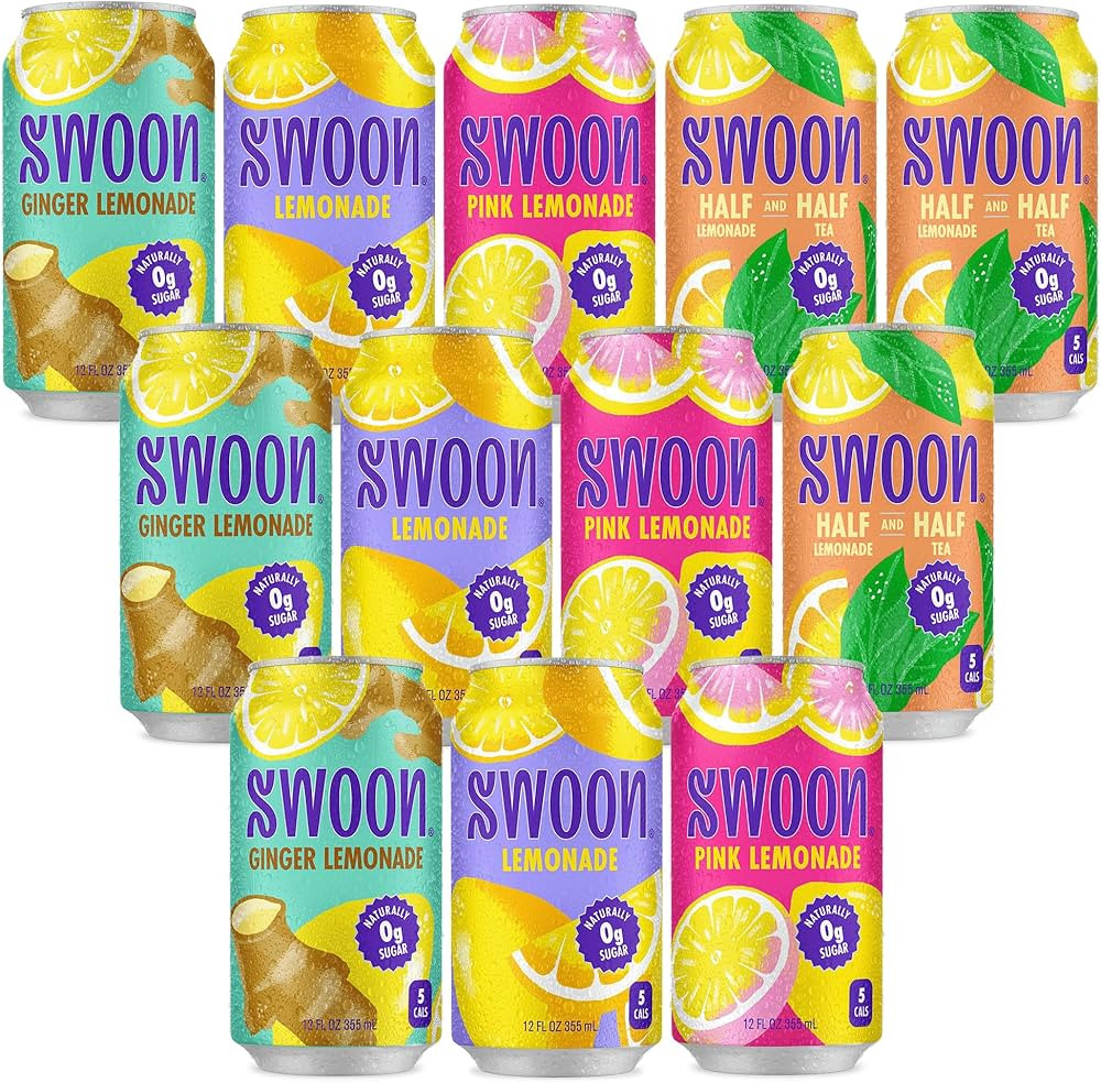 Swoon Lemonade Variety Pack - Zero Sugar, Low Carb, Paleo-Friendly, Gluten-Free Keto Drink - Drin... | Amazon (US)