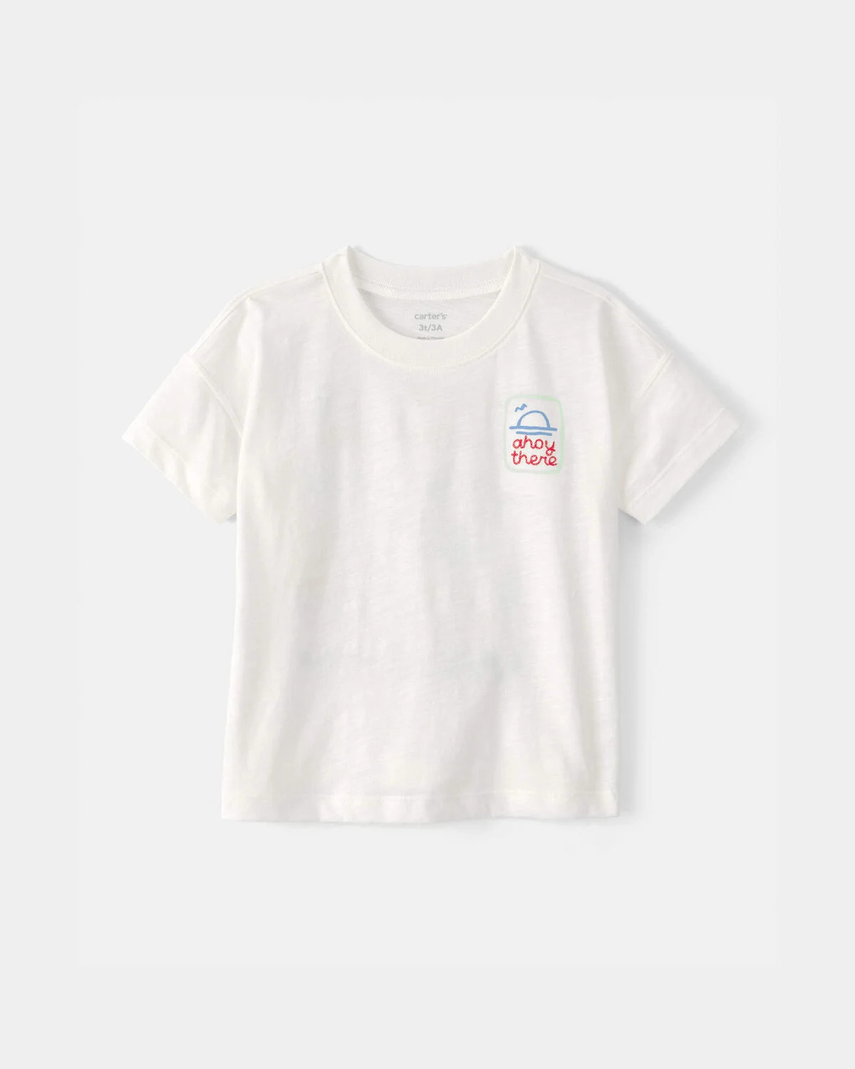 Toddler 'Ahoy There' Graphic Tee - White | Carter's | Carter's Inc