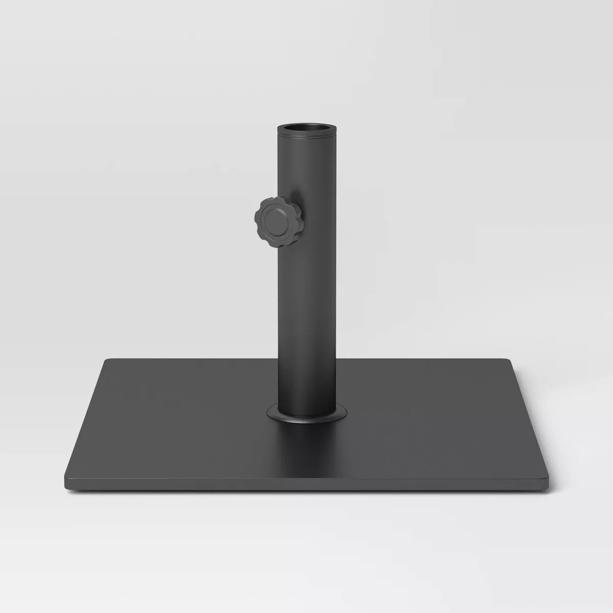 25lb Steel Square Outdoor Patio Market Table Umbrella Base Black - Room Essentials™: Weather-Re... | Target