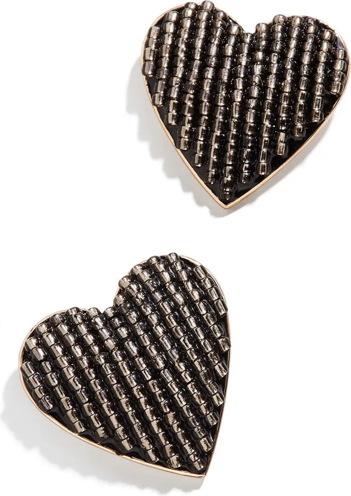 BaubleBar Darlene Beaded Heart Stud Earrings | Nordstrom | Nordstrom