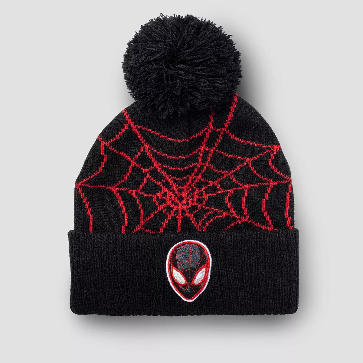 Kids' Spider-Man Miles Morales Beanie - Black | Target