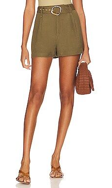 PAIGE Neva Short in Army from Revolve.com | Revolve Clothing (Global)