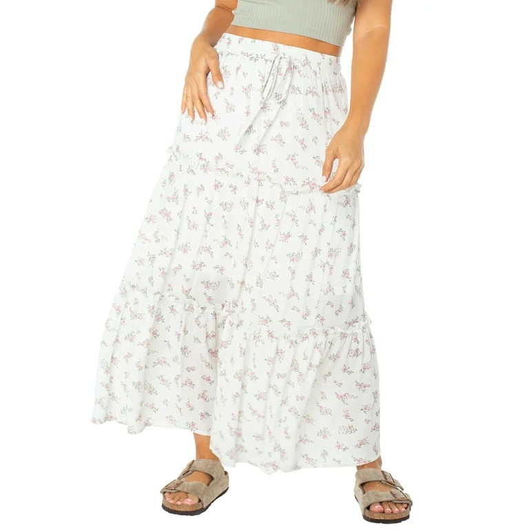 Celebrity Pink Long Tiered Skirt | Walmart (US)