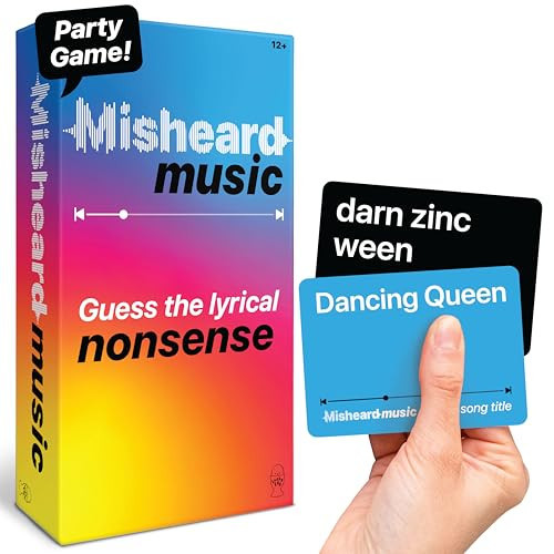 Lucky Egg The Original Misheard Music – Guess The Song or Artist with 500 Lyrical Nonsense Cards – Hilarious Music Games for Adults &amp; Teens – Fun Family Card Games for Karaoke &amp; Party Entertainment | Amazon (US)