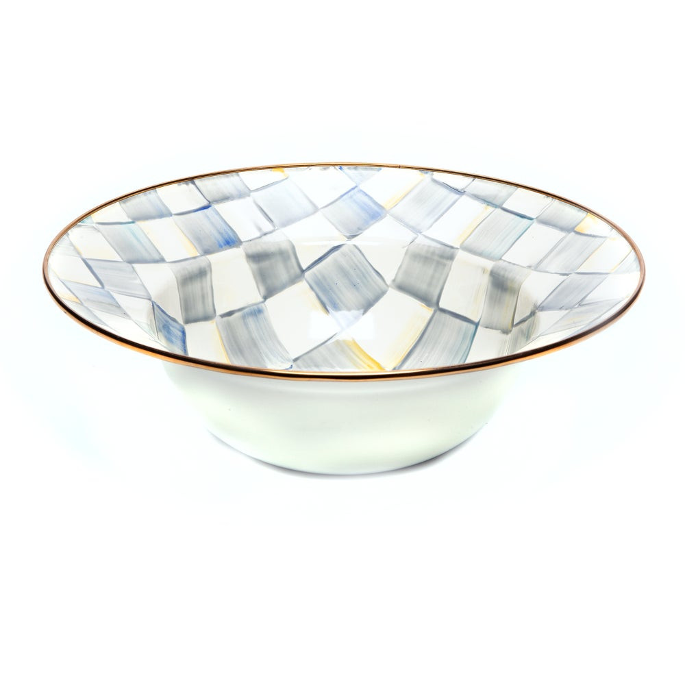 Sterling Check Serving Bowl | MacKenzie-Childs