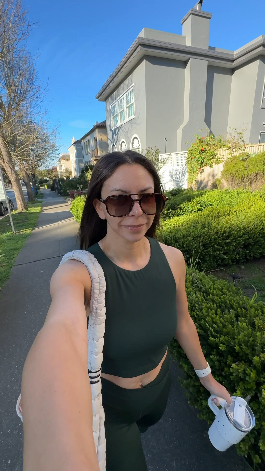 Green workout set for st Patrick’s day today!

@Aerie bra top- medium
@Aerie leggings- small short
@Target puffer tote bag
Amazon sunglasses
APL sneakers
@Revolve grip socks 

Petite, active wear, green workout set, fitness 

#LTKPetite #LTKActive #LTKfitnessgoals