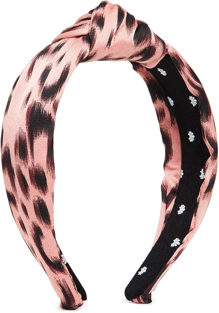 Lele Sadoughi Women's Silk Leopard Knotted Headband | Amazon (US)
