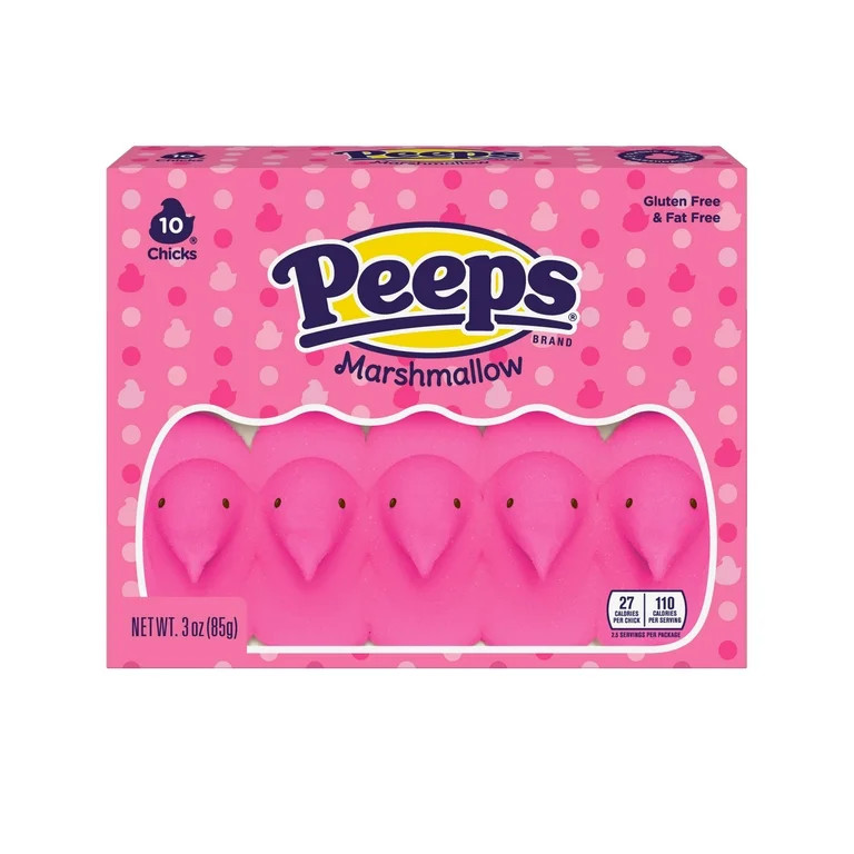 PEEPS, Pink Marshmallow Chicks Easter Candy, 10 Count. (3.0 Ounce) - Walmart.com | Walmart (US)
