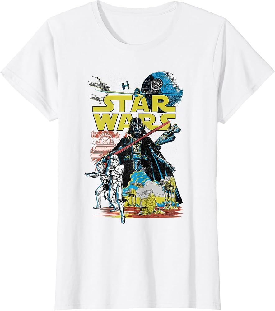 Star Wars Rebel Classic Poster T-Shirt | Amazon (US)