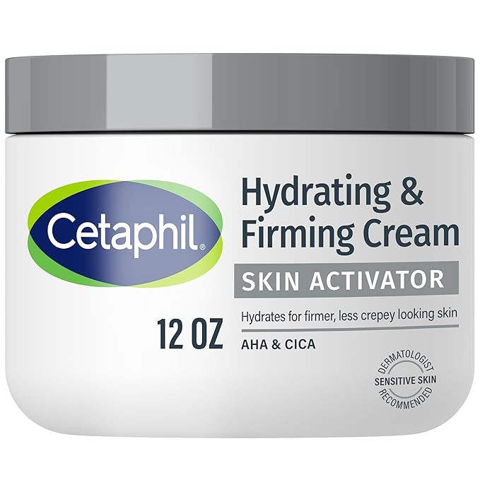 Cetaphil Skin Activator Hydrating & Firming Body Cream 12oz, Mandelic Acid (AHA) and Centella Asi... | Amazon (US)