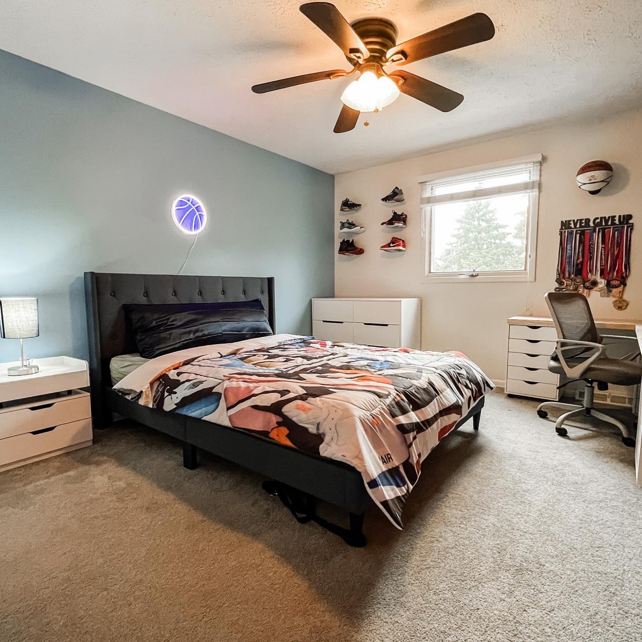 Ball is life! This basketball themed room is perfect for all sneakerhead teens out there! 

#LTKhome