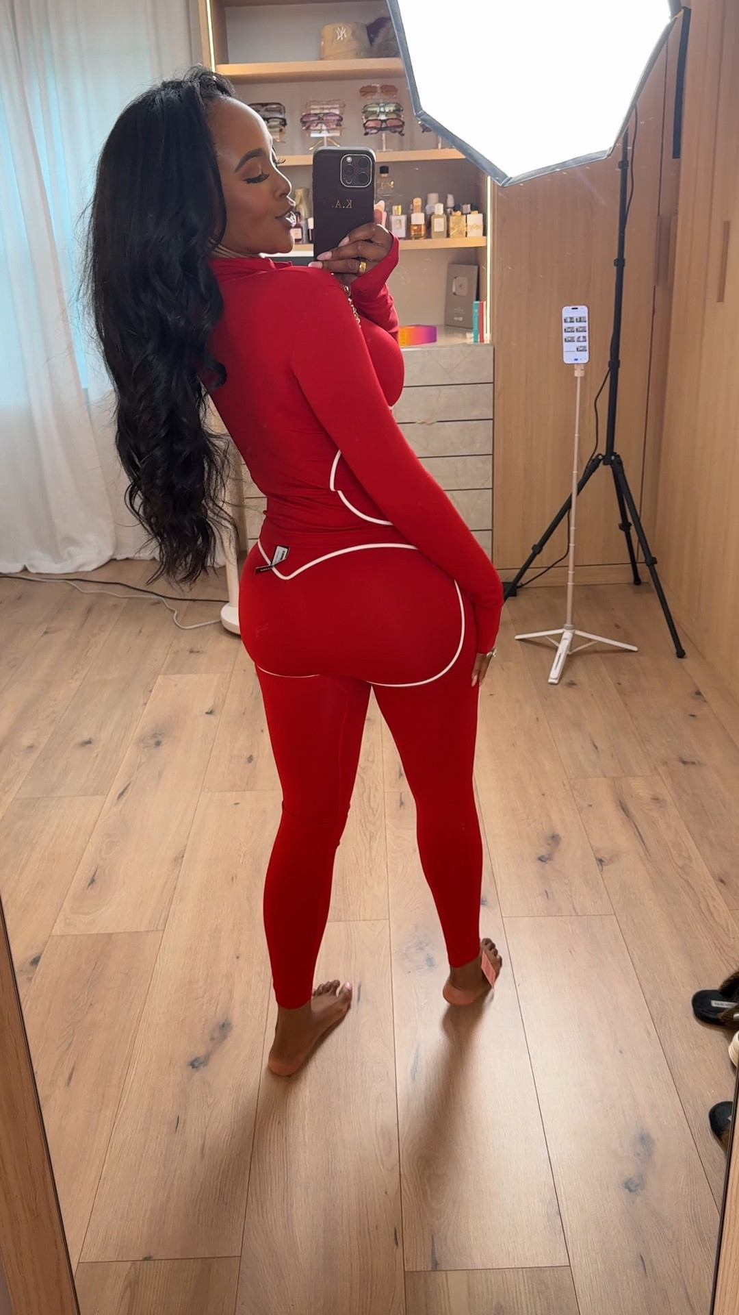 Scroll to shop this bold athleisure look featuring a fitted zip-up set with contrast piping that contours and flatters in all the right places. Sets like this are easy to throw on and style multiple ways, making them a go-to where the cost per wear keeps dropping.

Perfect for workouts, errands, travel days, casual outings, or a sporty off-duty look.

5'4" | 138 lbs | 34D bust | 27" waist | 40" hips

Follow me on Instagram and YouTube @kirasfashionfinds