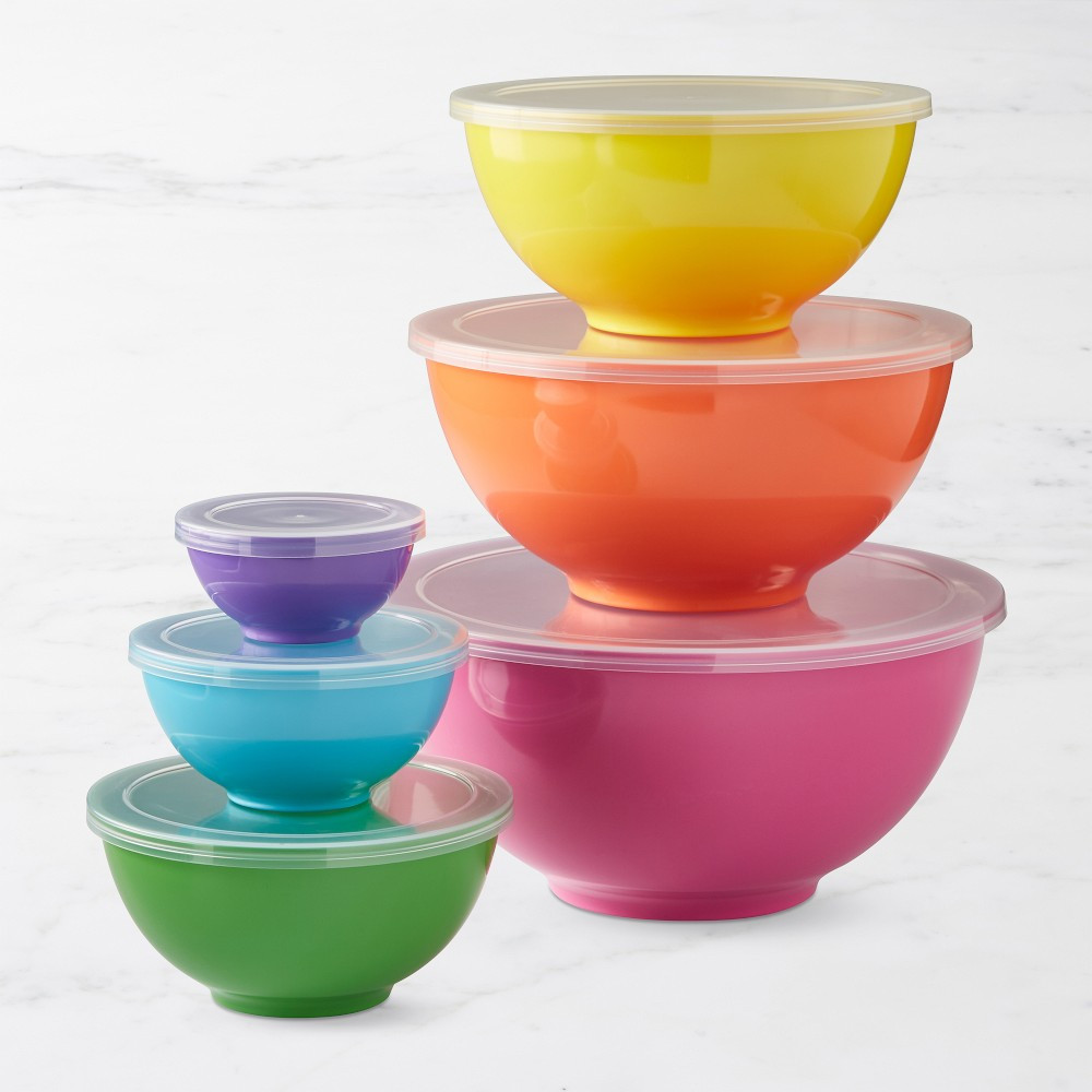 Flour Shop x Williams Sonoma Melamine Mixing Bowls with Lids, Set of 6 | Williams-Sonoma