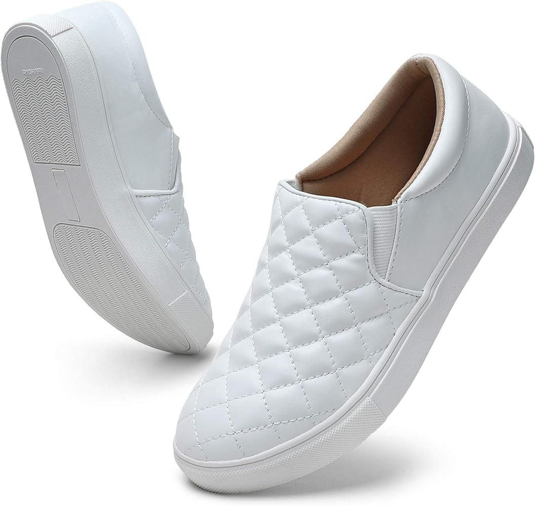 STQ Loafers for Women Memory Foam Slip On Sneakers Comfort Fall Shoes | Amazon (US)