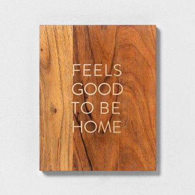 &#39;Feels Good To Be Home&#39; Wood Sign - Hearth &#38; Hand&#8482; with Magnolia | Target