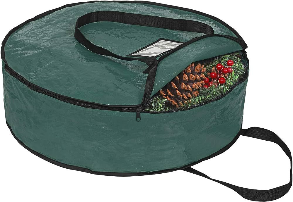 Amazon.com: ProPik Christmas Wreath Storage Bag 30" - Garland Holiday Container with Tear Resista... | Amazon (US)