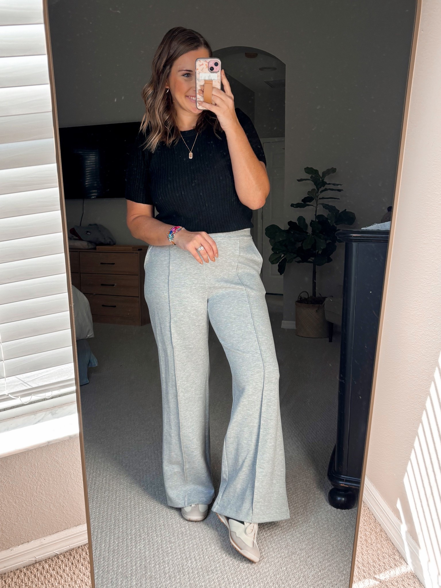 Dressed up the comfiest scuba knit pants with a sweater tee 🖤

TTS- medium 

#LTKStyleTip #LTKMidsize #LTKFindsUnder50