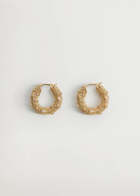 Kreolen mit Perlen | MANGO (DE)