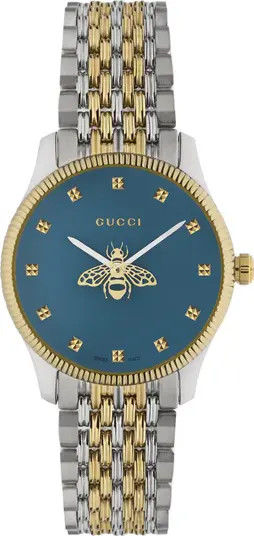 Gucci G-Timeless Bee Bracelet Watch, 29mm | Nordstrom | Nordstrom