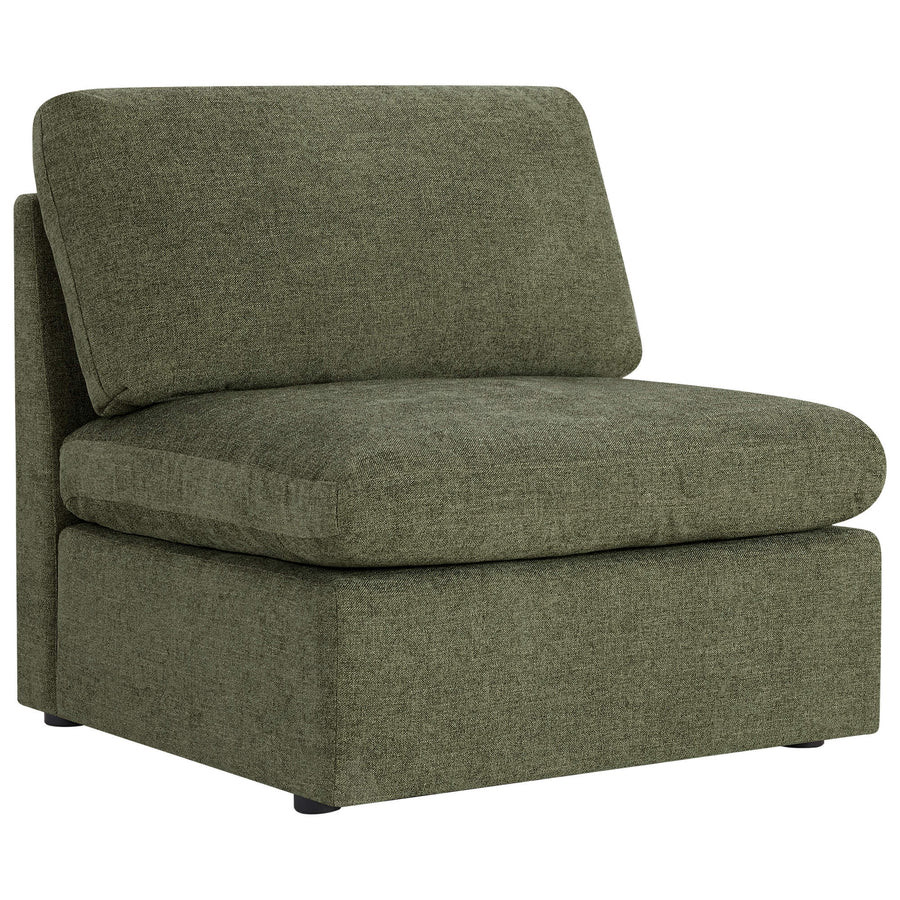 Jonathan Modern Cozy Chenille Sofa Armless Chair | Chita