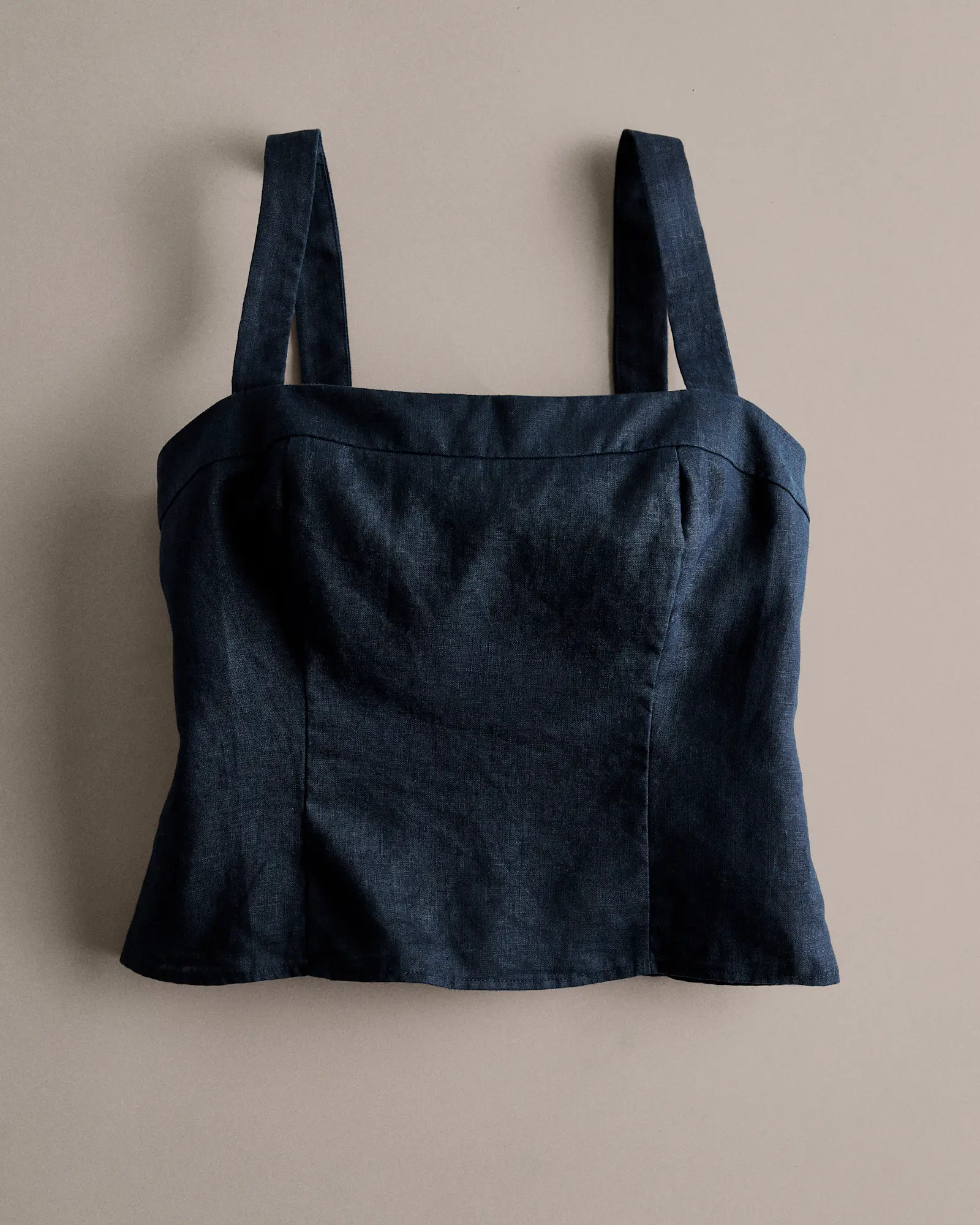 100% European Linen Fitted Tank | Quince