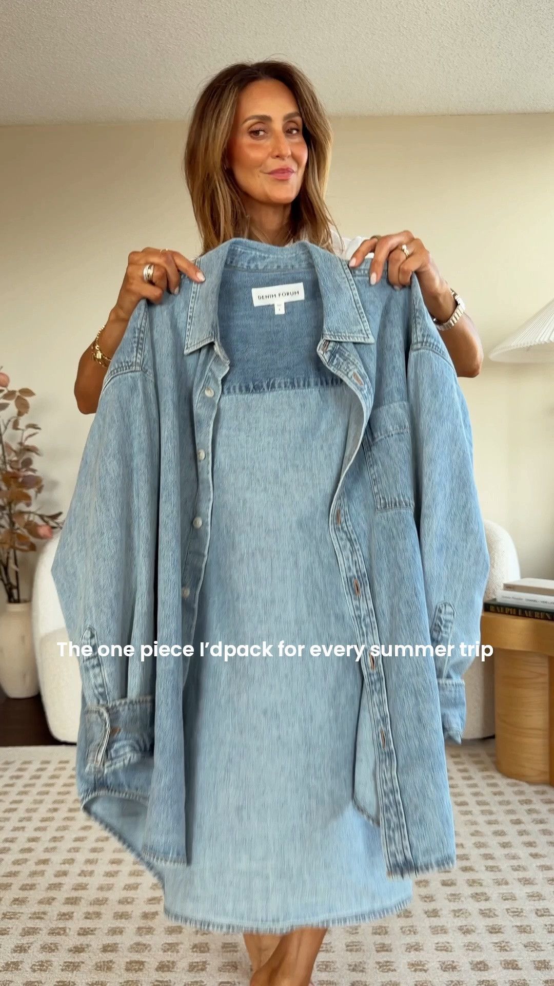 The one piece I’d pack for every summer trip. 💙

If I only had room for one layering piece, it’d be an oversized denim shirt every single time. 

Hardest working piece in my closet right now!! It works over dresses, with white denim, as a beach cover-up, layered with knitwear, and even makes travel outfits look cool.

First oversized, wearing small 
Comment DENIM and I’ll send you links to all five outfits. ✨

#LTKootd #LTKgrwm #LTKSeasonal