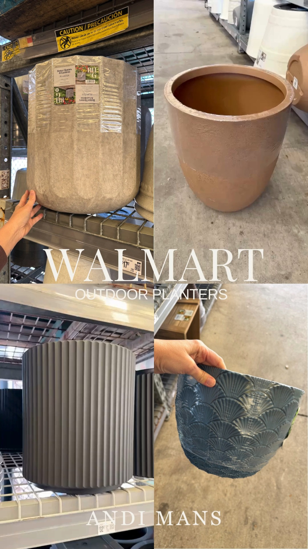 Walmart outdoor planters. These look designer but with a Walmart price tag. I love this ribbed option for a patio. 

 

#LTKdayinmylife #LTKSeasonal #LTKHome