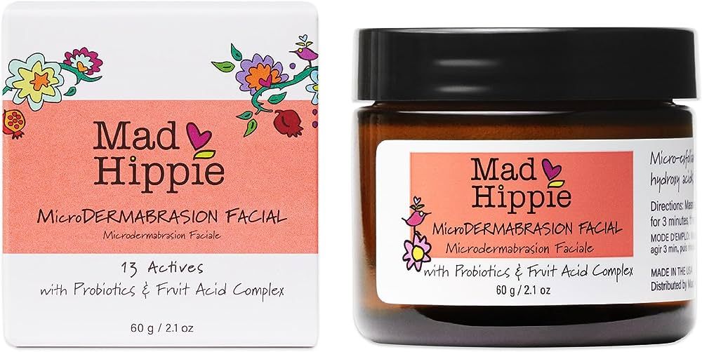 Mad Hippie MicroDermabrasion Facial - Exfoliating Face Scrub with Glycolic Acid, Mandelic Acid, A... | Amazon (US)