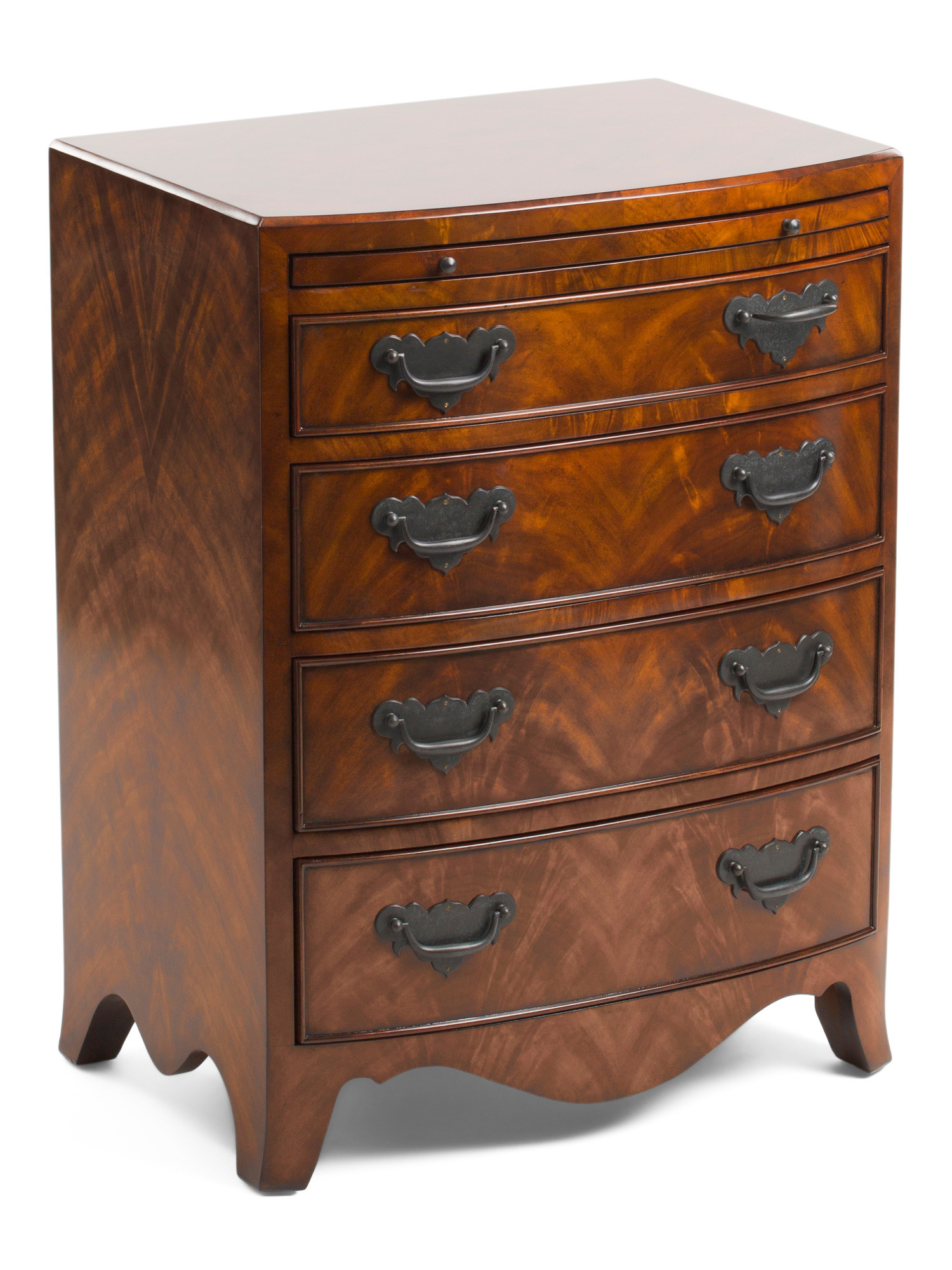 22x30 Mahogany Flame Veneer In A Regency Townhouse Nightstand | Furniture & Lighting | Marshalls | Marshalls