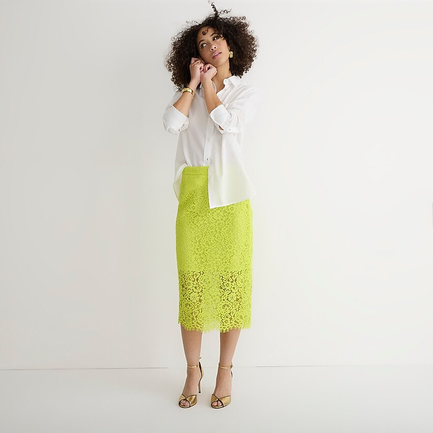 No. 3 pencil skirt in lace | J. Crew US