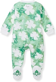Burt's Bees Baby Boys' Sleep & Play PJs, 100% Organic Cotton One-Piece Zip Front Jumpsuit, Baby B... | Amazon (US)