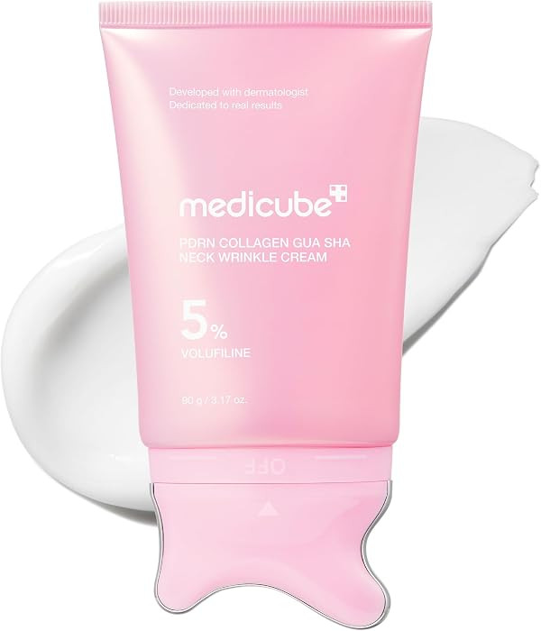 medicube PDRN Collagen Gua Sha Neck Wrinkle Cream - Firming, Contour Care | Amazon (US)