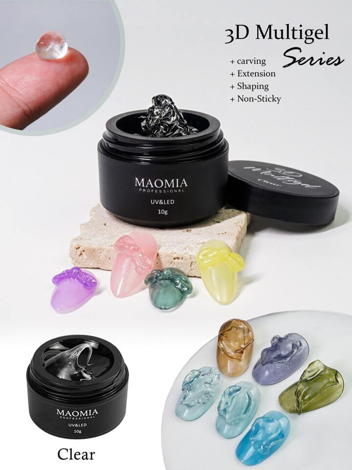 1set Y2K 3d Gel Nail Extension, Carving polishing 5D Modeling scuplting solid nail polish Gel | S... | SHEIN