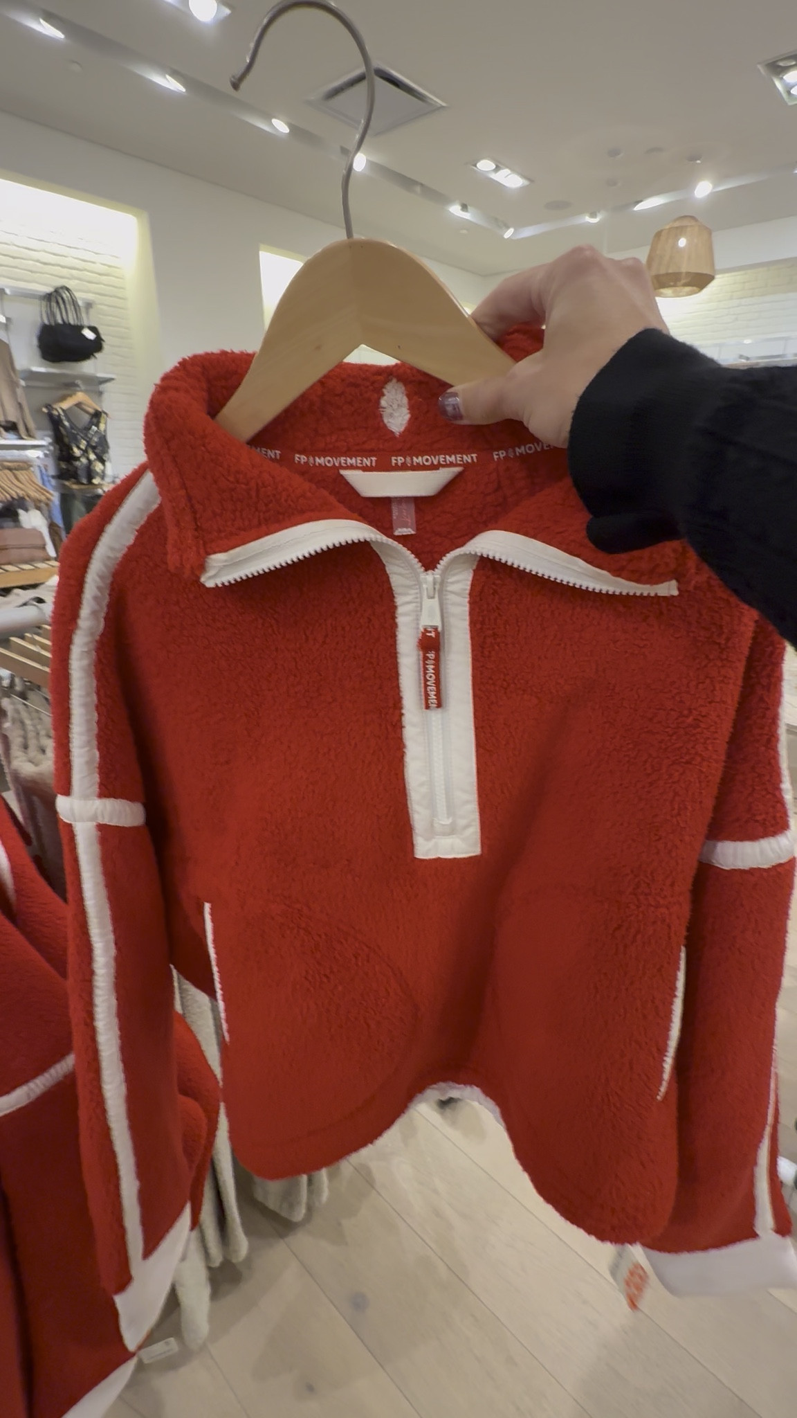 Free people half zip in Christmas red 

#LTKCyberWeek #LTKHoliday #LTKGiftGuide