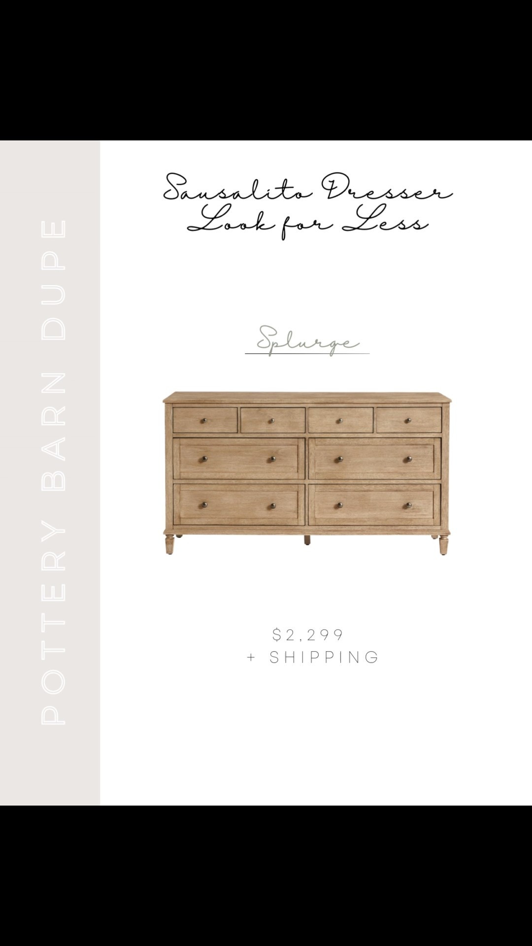 If you love the look of the Pottery Barn Sausalito dresser but don’t want to splurge, these are great alternatives with a similar style! 

#LTKHome #LTKSaleAlert