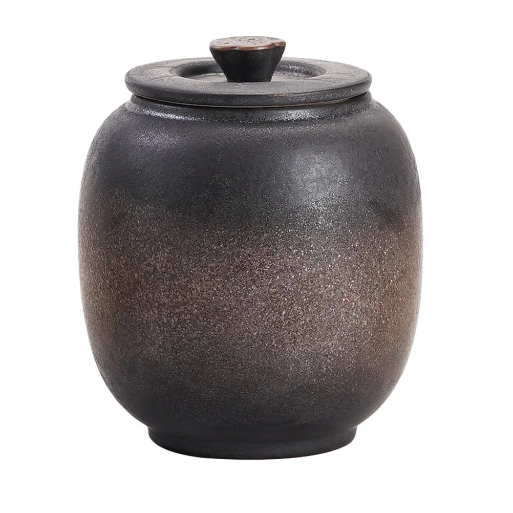 Voiceine Ceramic Loose Leaf Tea Jar with Lid, Stoneware Kitchen Canister, Vintage Style Storage C... | Walmart (US)