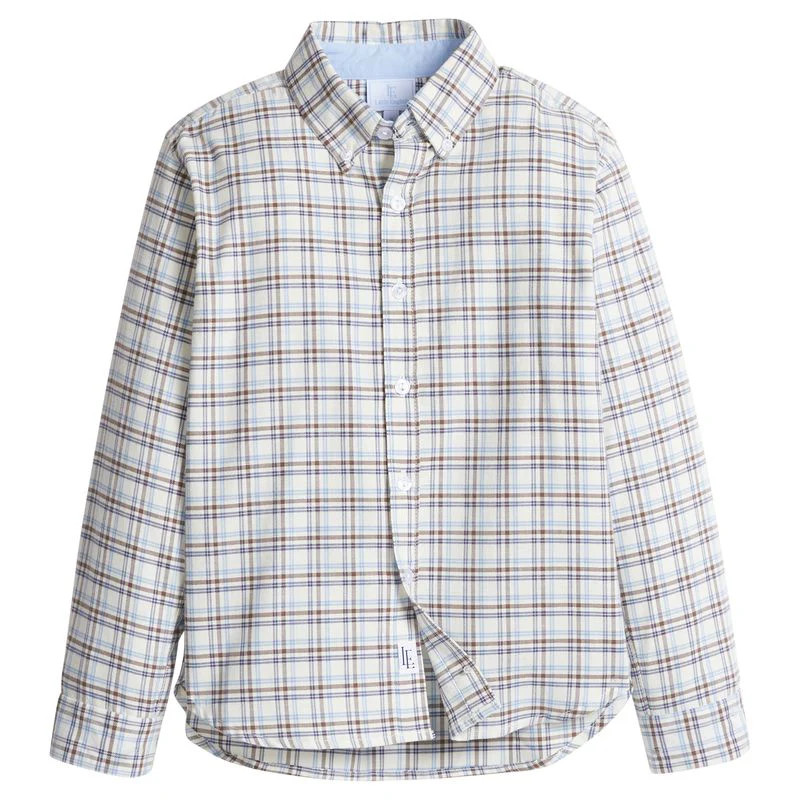 Little English Button Down Shirt - Clarkson Plaid | JoJo Mommy