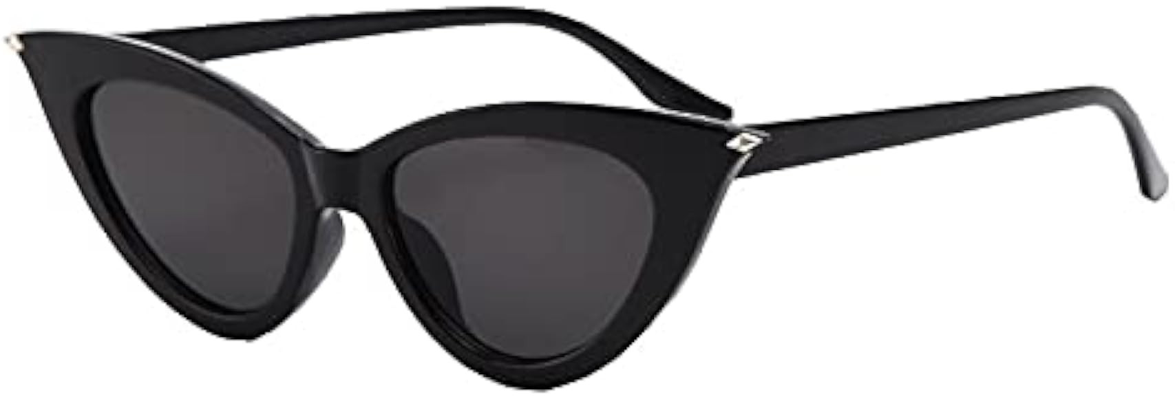 TECH-LINE-DIRECT Black Vintage Square Cat Eye Sunglasses Women Fashion Trendy Cateye Sun glasses ... | Amazon (UK)