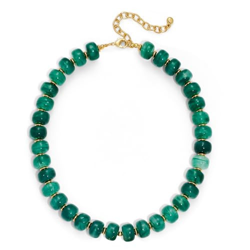 LILIE&WHITE Resin Chunky Beaded Necklace for Women Minimalistic Modern Statement Necklace Jewelry... | Amazon (US)