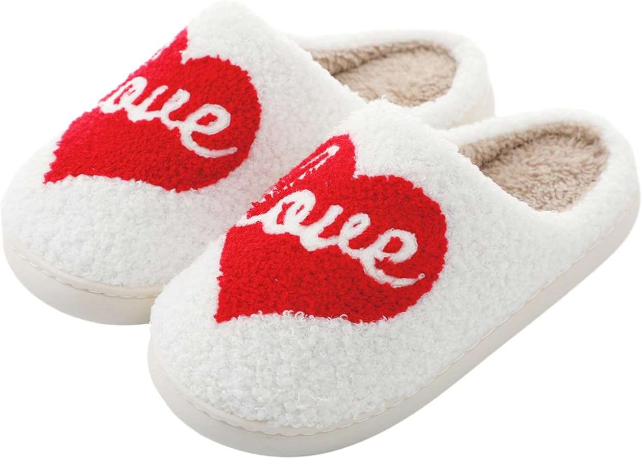 Menore Cute House Slippers for Womens Mens Retro Soft Warm Fuzzy Slippers Memory Foam Cloud Slide... | Amazon (US)