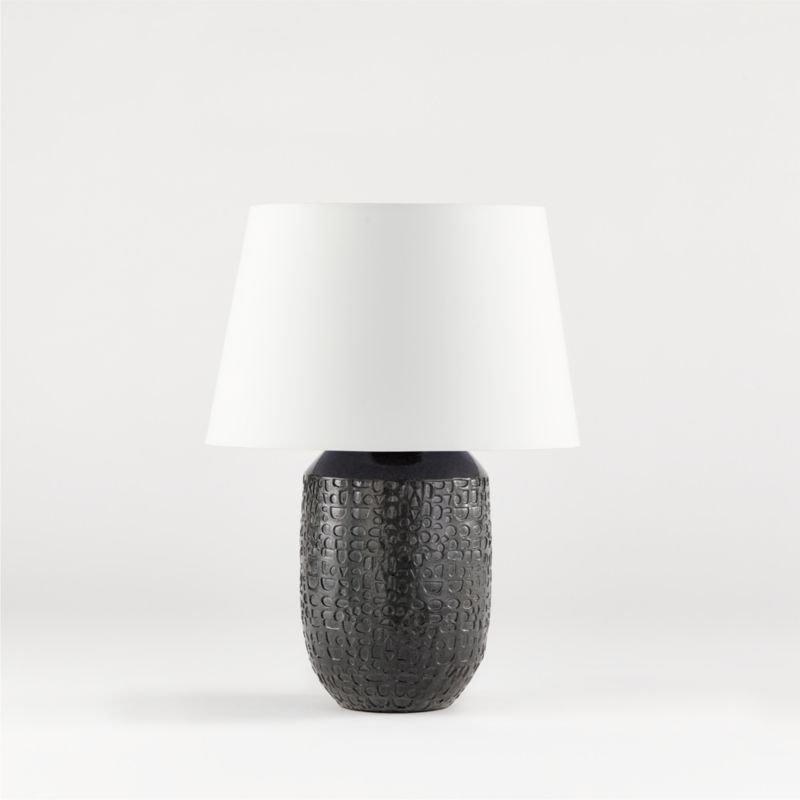 Matilde Table Lamp with White Taper Shade | Crate & Barrel | Crate & Barrel