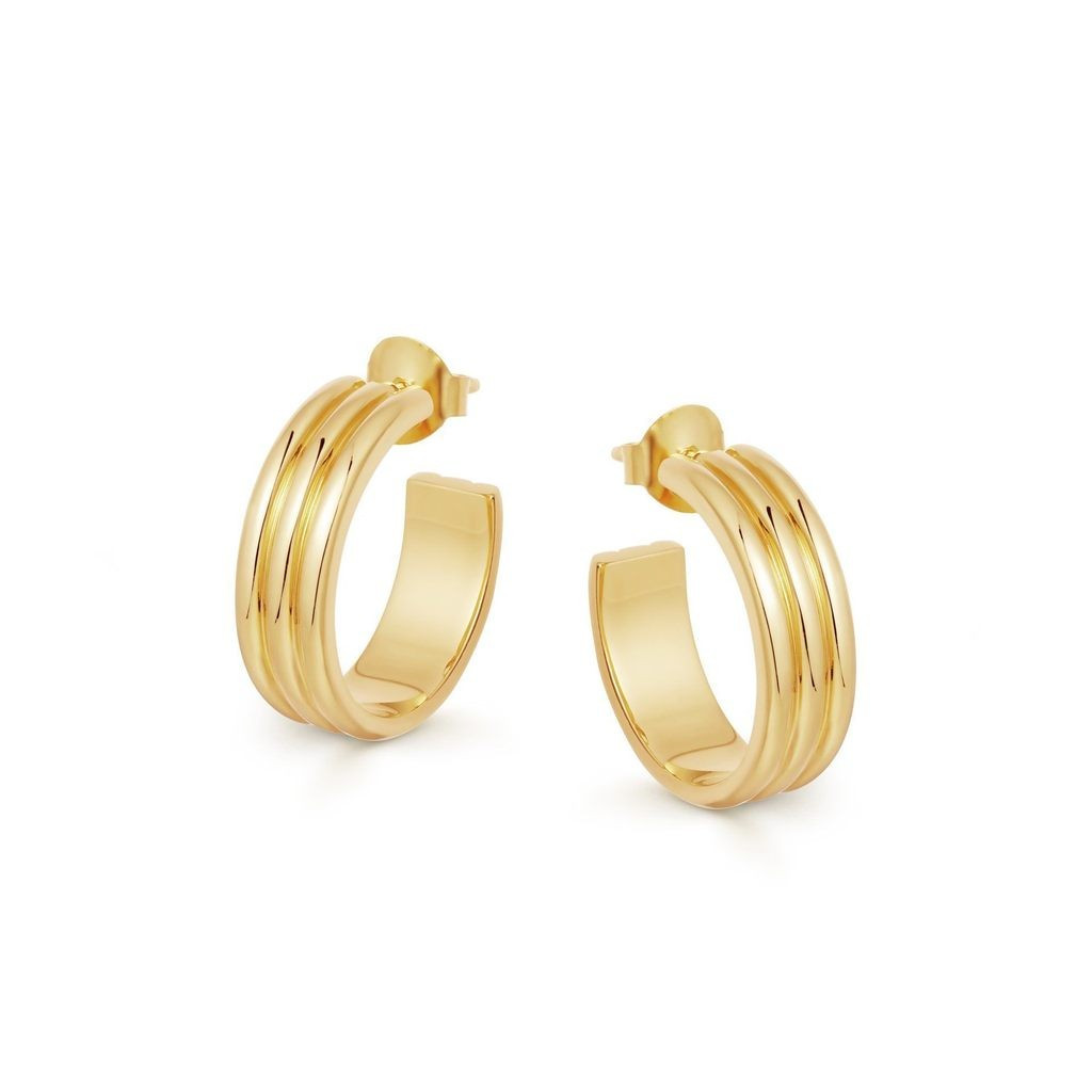 Gold Ancien Hoop Earrings | Missoma