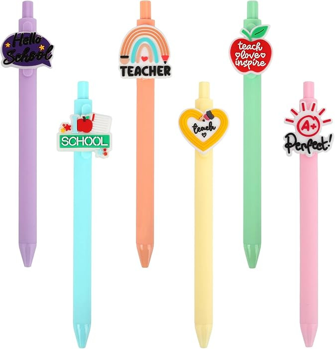 Cute Teacher Pens,Teacher Appreciation Gifts,Black Ink Writing Ballpoint Pen for School Office Cl... | Amazon (US)
