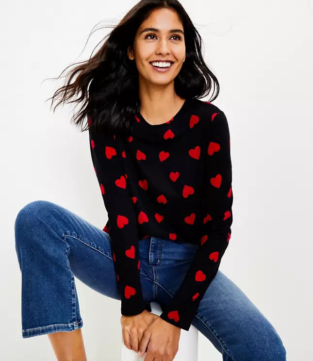 Heart Long Sleeve Everyday Tunic Tee | LOFT