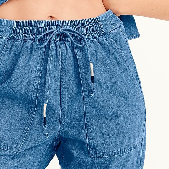J.Crew: New Seaside Pant In Chambray For Women | J. Crew US