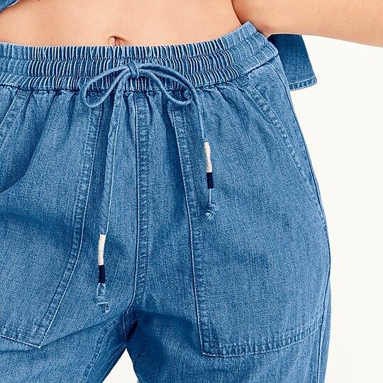 J.Crew: New Seaside Pant In Chambray For Women | J.Crew US