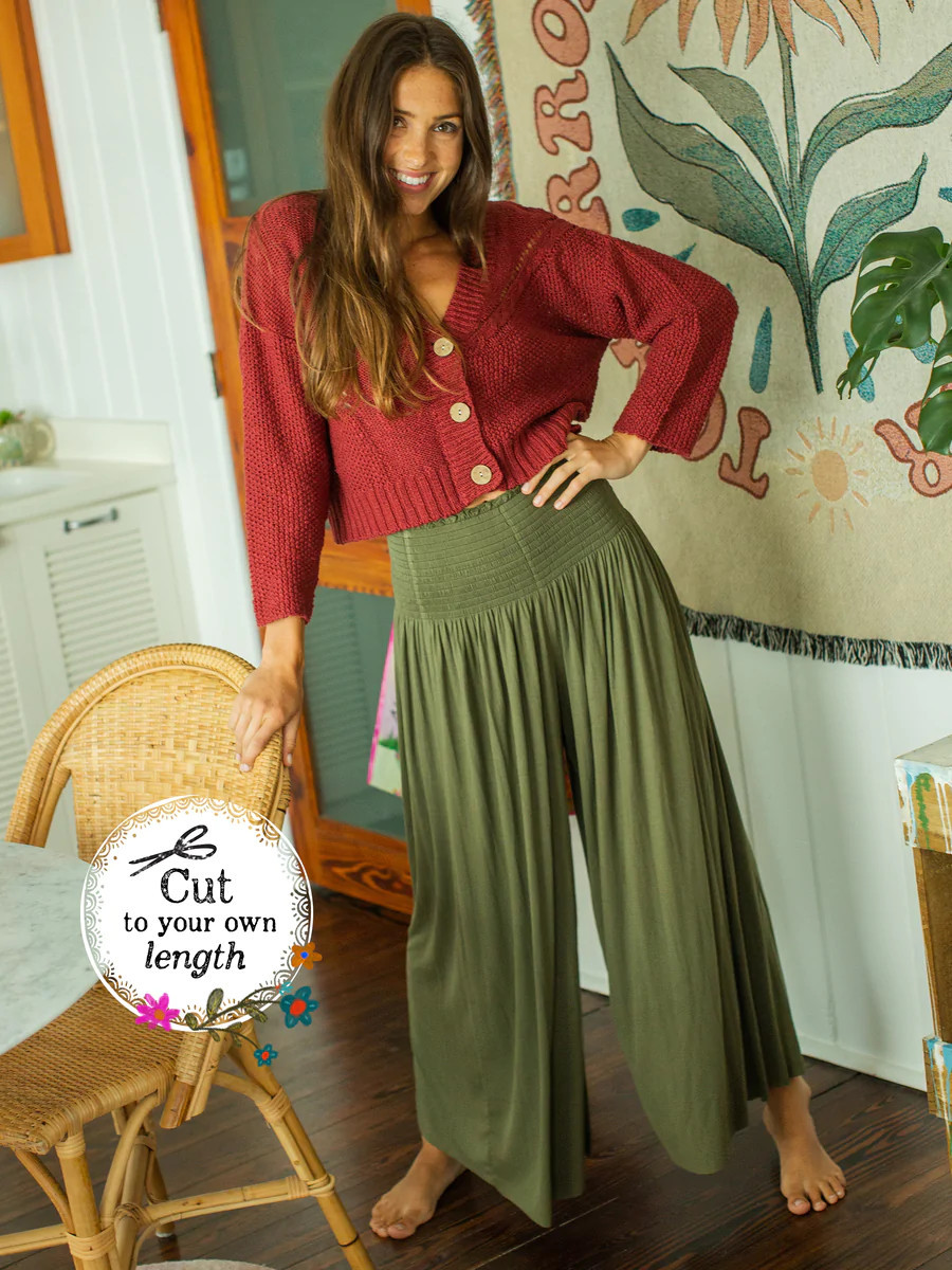 Make A Move Palazzo Pant Olive | Natural Life