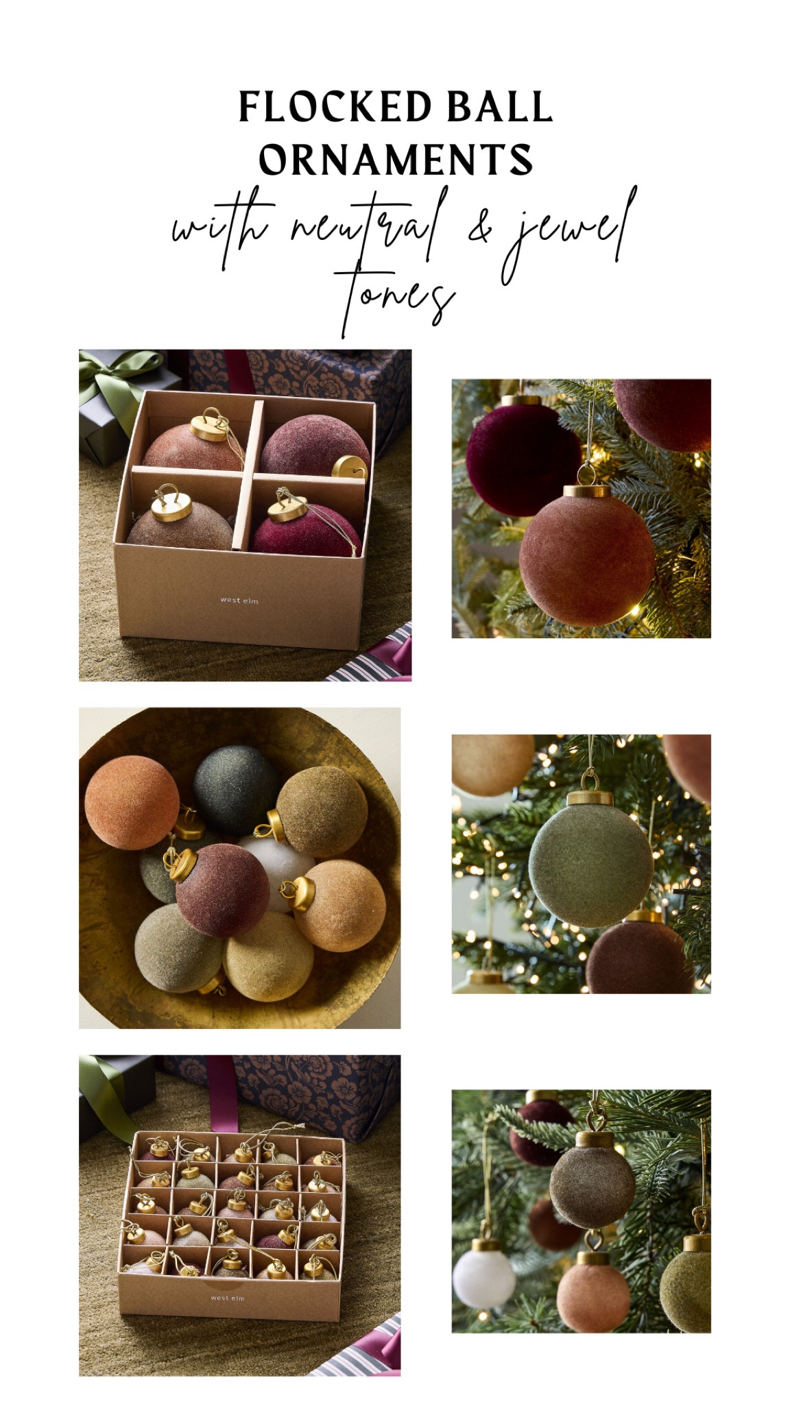 Flocked ornaments will always give your tree an elevated look!  

#LTKHome #LTKSeasonal #LTKHoliday