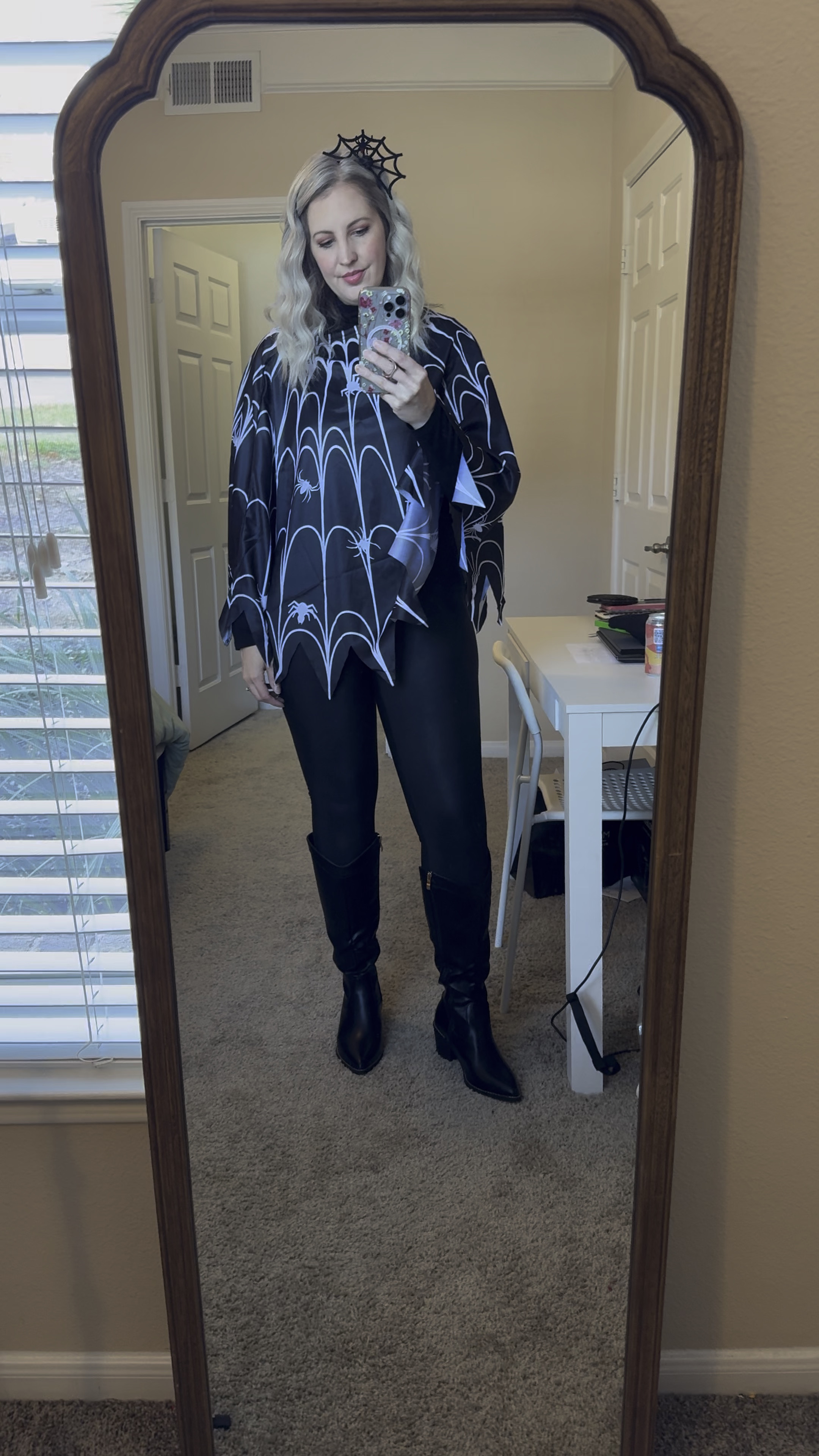 Dress up for Halloween, but make it easy 😆 I found those poncho and headband on Amazon for around $15! Cute and easy for a Halloween party with the kids 👻🎃🕷️🕸️

#LTKHalloween #LTKFindsUnder50 #LTKSeasonal